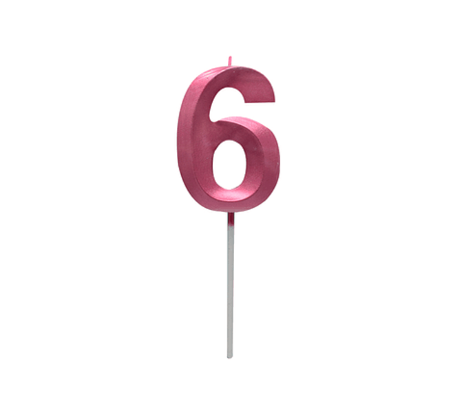 Velas Fucsia Metalizadas