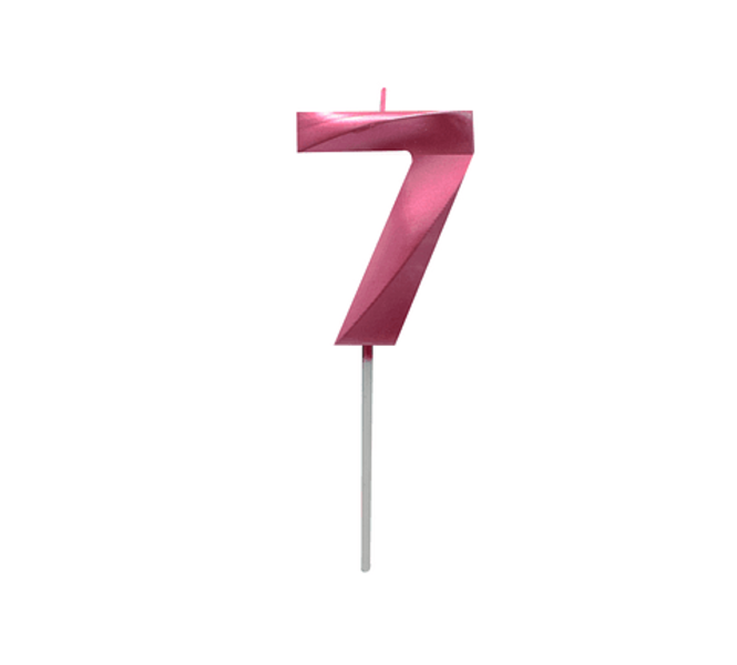 Velas Fucsia Metalizadas