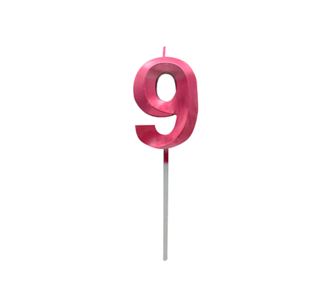 Velas Fucsia Metalizadas