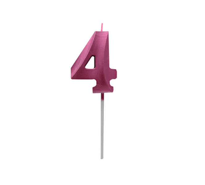 Velas Fucsia Metalizadas