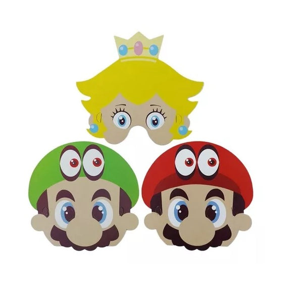 mascara personajes mario x 6 - Máscaras y Antifaces