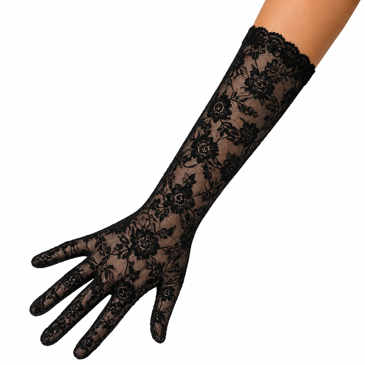 GUANTES DE ENCAJE MEDIANOS