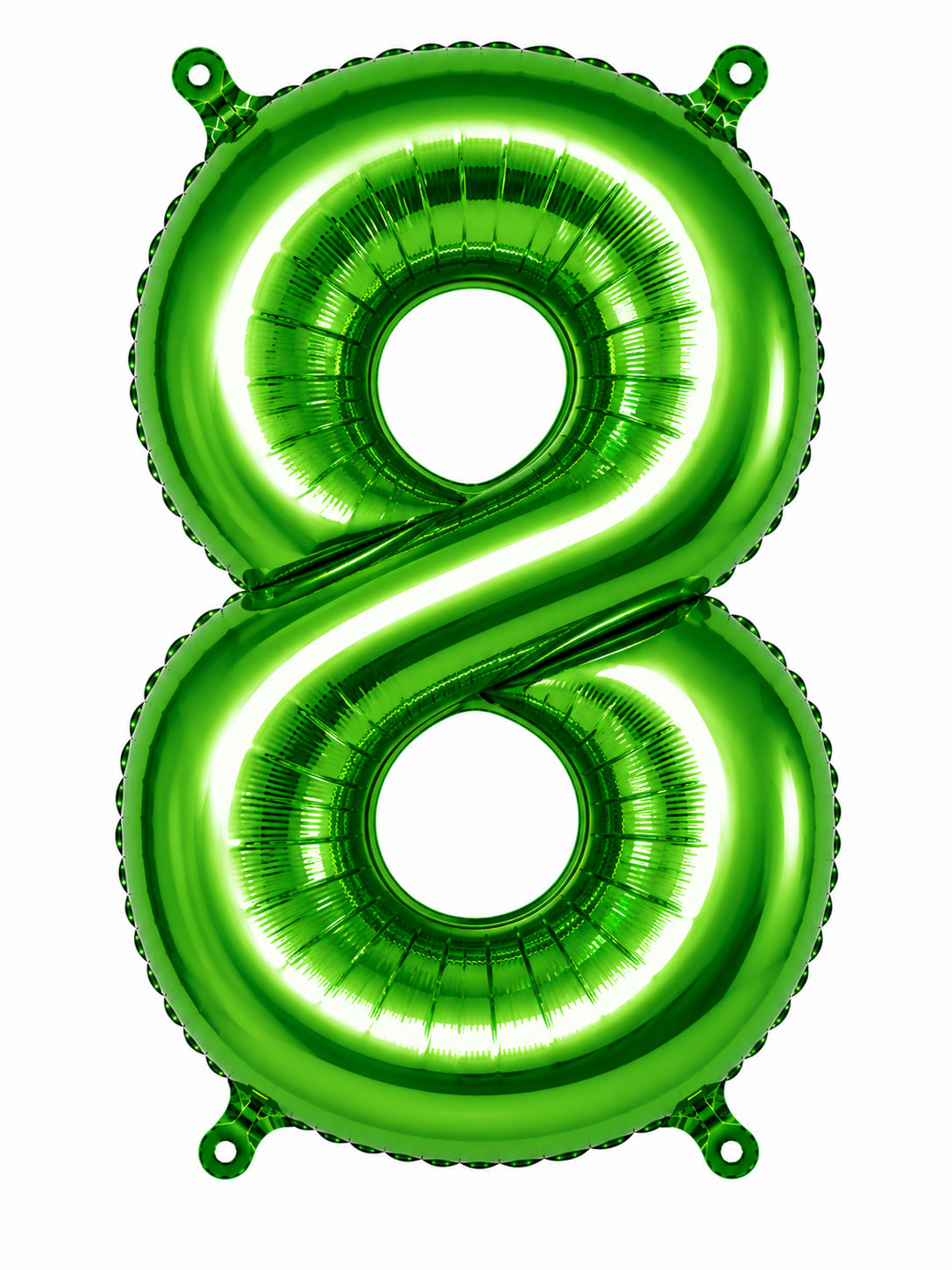 NUMERO DE GLOBO 8 VERDE 32"