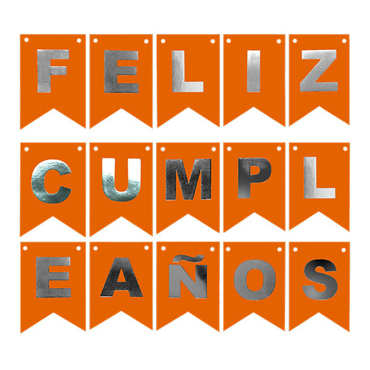 Guirnalda Feliz Cumpleaños Fluorescente