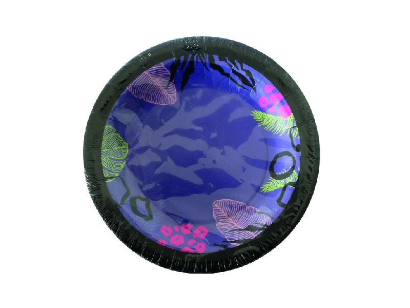 Plato Animal Print Morado X 10