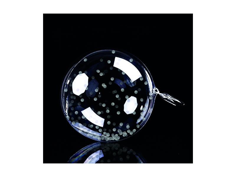 Globo Burbuja 18 Confetti Plateado X1 Uni