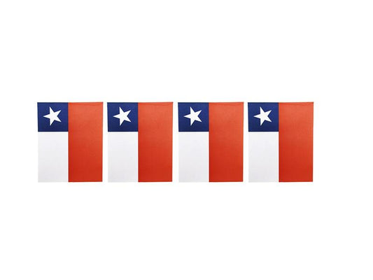 Guirnalda Bandera Chile Papel 10M