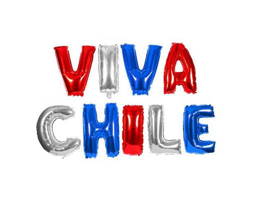 Globo Metalico 16" Viva Chile