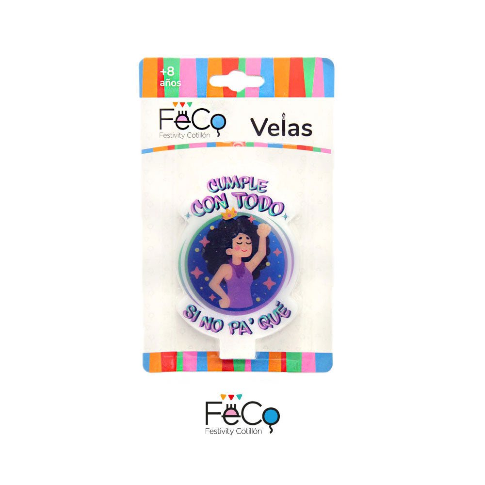 Vela Con Todo Sino Pa Qué X 1 Und