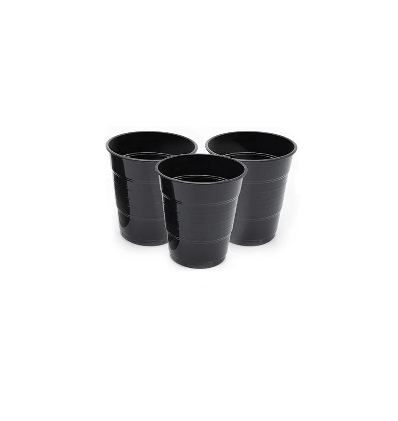 Vasos Plásticos Negros 410Ml - 10 Unidades