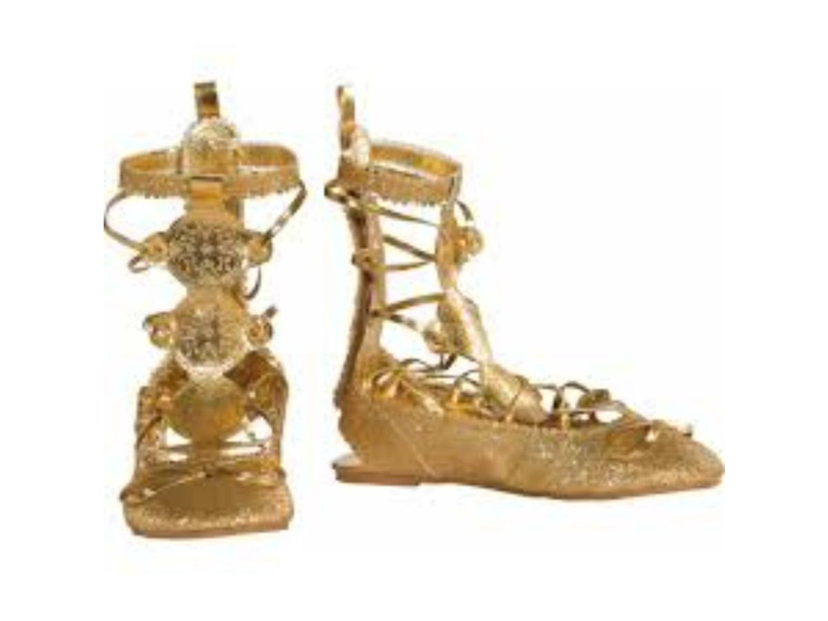 Zapatos Bajos Dorados 38-39