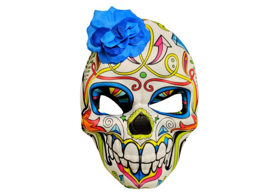 MASCARA CALAVERA GORRITO FLORES