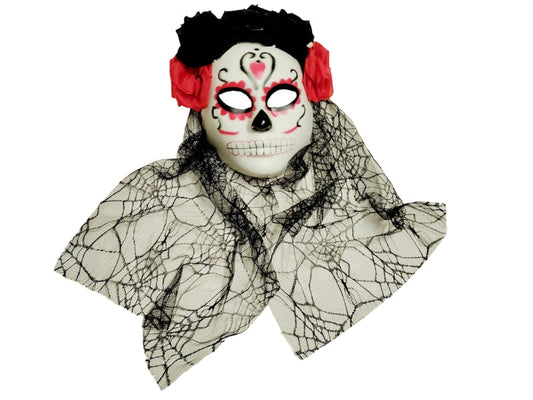MASCARA CATRINA VELO TUL