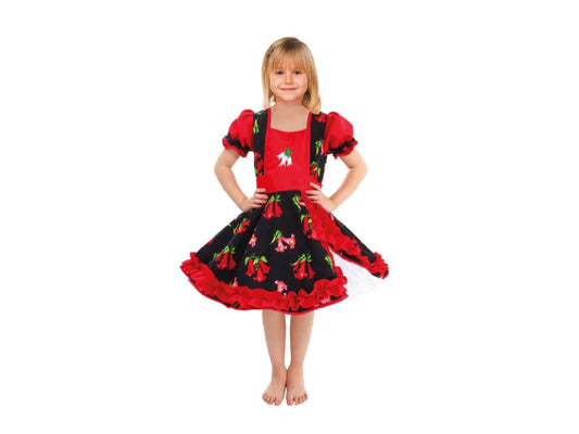 Vestido Huasa Chinita Copihue