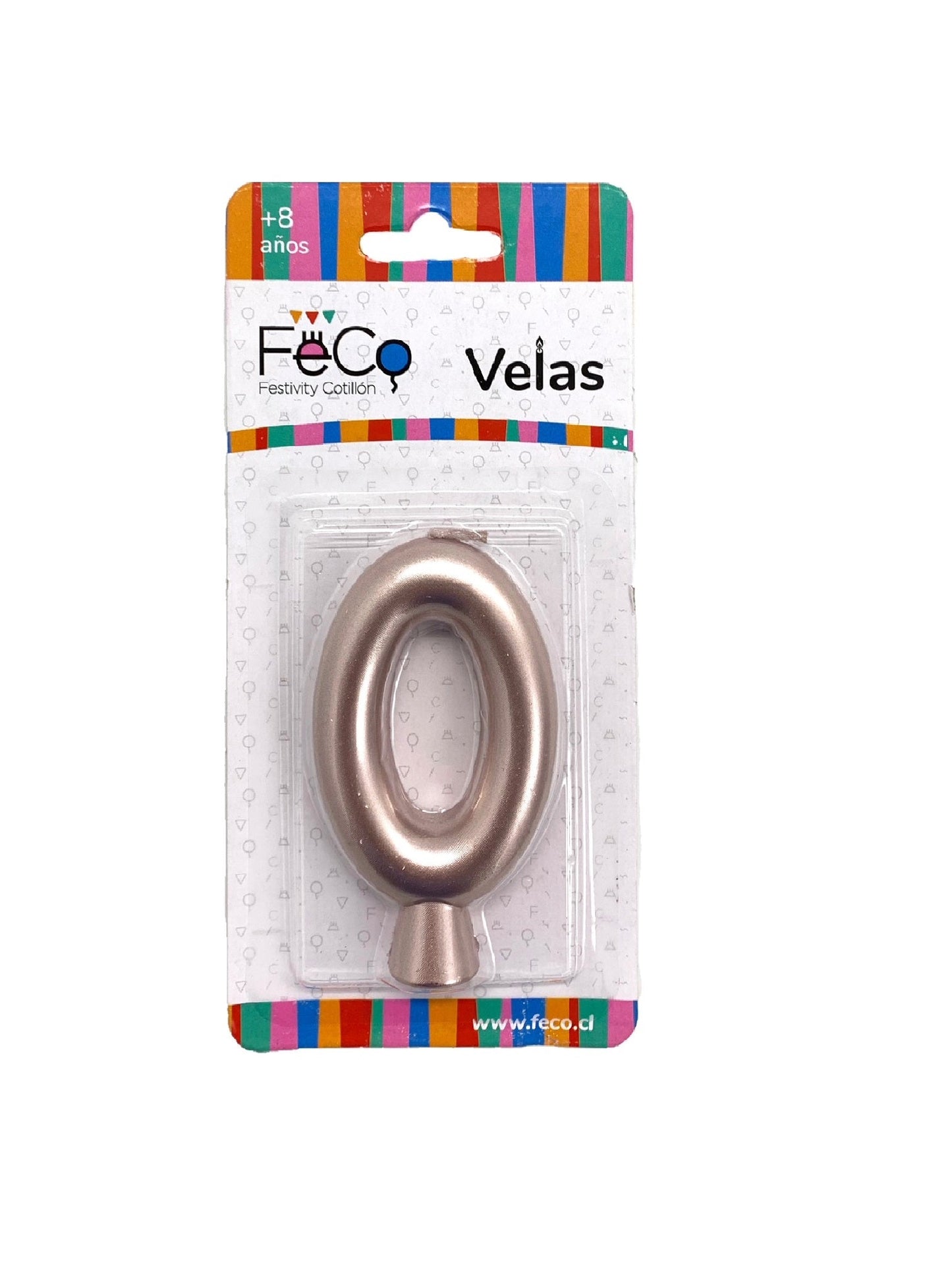 Vela De Números Rose Gold
