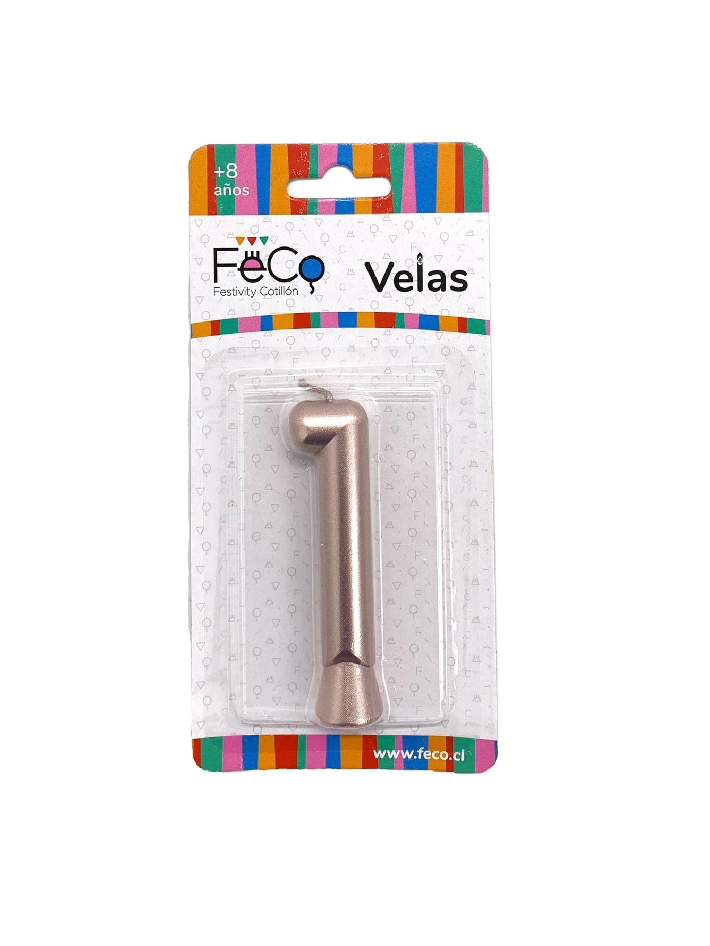 Vela De Números Rose Gold