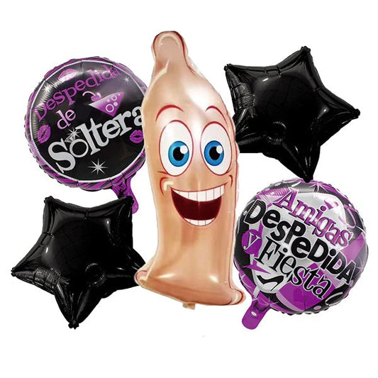 Globos Mylar Despedida de Soltera x 5 unidades