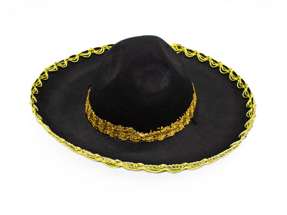 Sombrero Mexicano Negro - Gorros y Sombreros