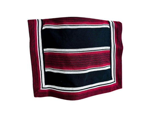 Manta Negro/Rojo