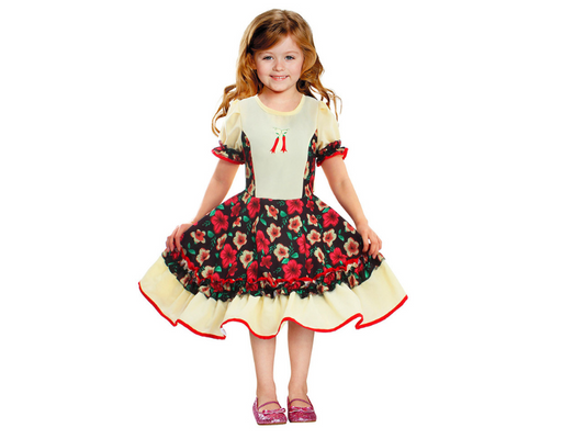 Vestido Huasa Chinita Floreado