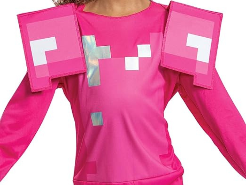Disfraz Minecraft Armadura Rosada Niña - Don Cotillón