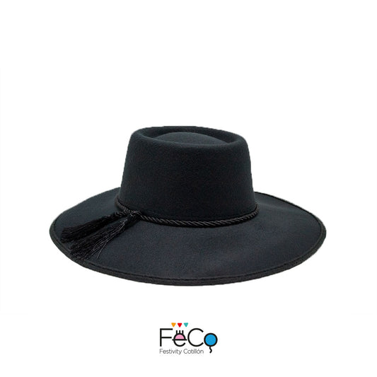 Gorro de huaso elegante chico 34x32x9 cm