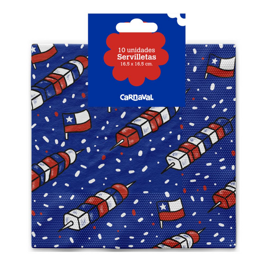 Servilletas de Papel Anticucho x 10 Unidades