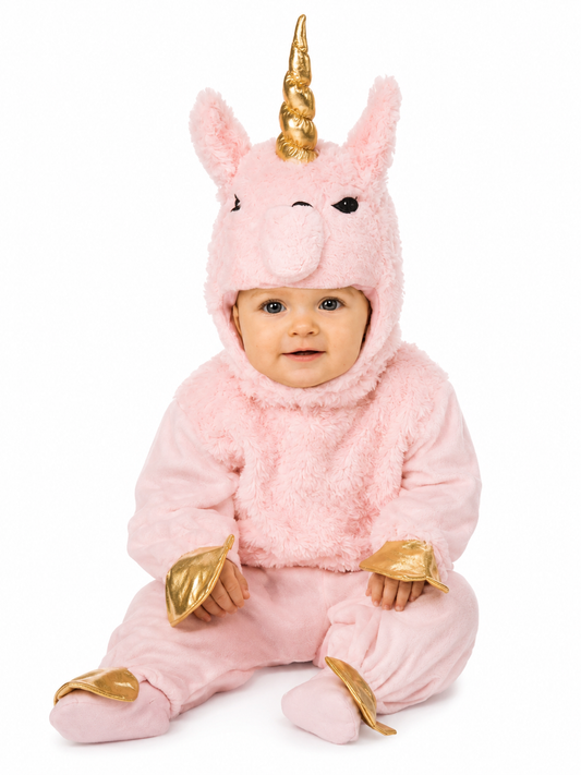 DISFRAZ UNICORNIO ROSA BEBE