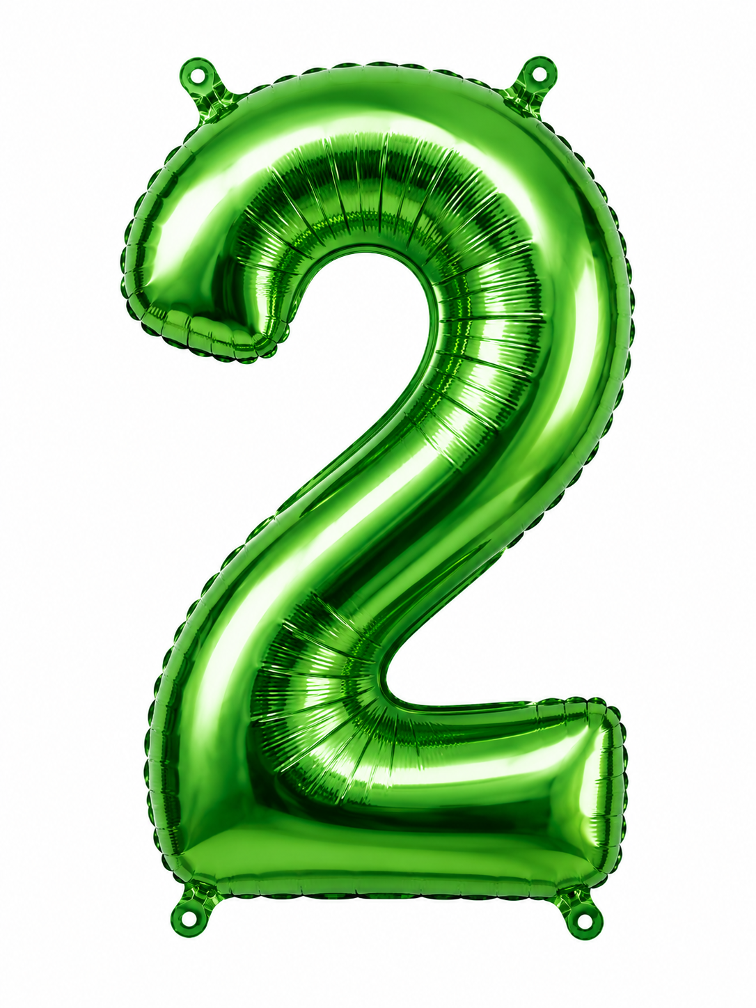 NUMERO DE GLOBO 2 VERDE 32"