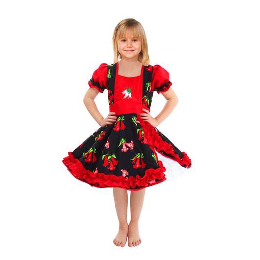 Vestido de huasa chinita copihue