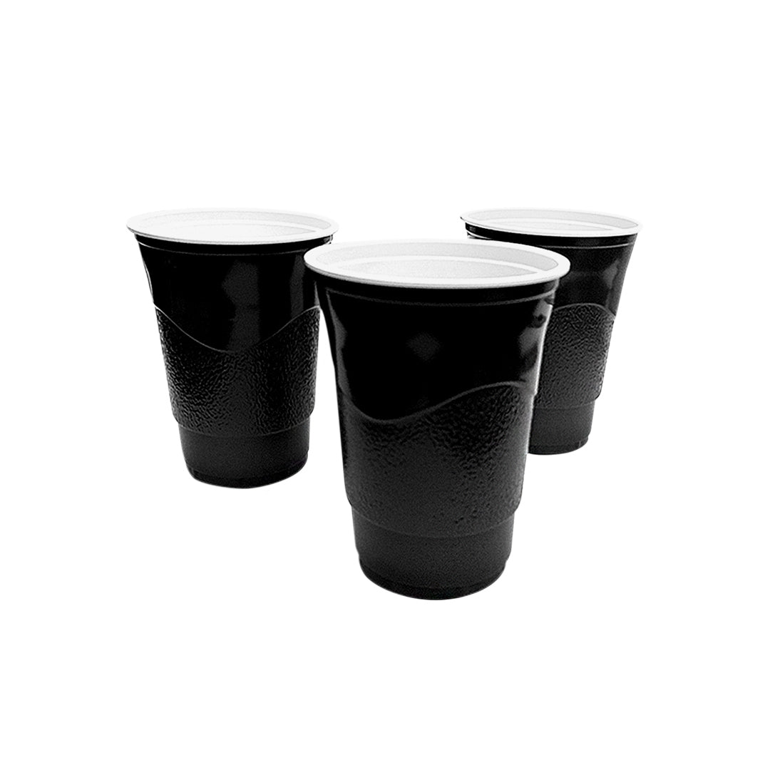 Vaso negro 500 ml, paquete de 50 unidades