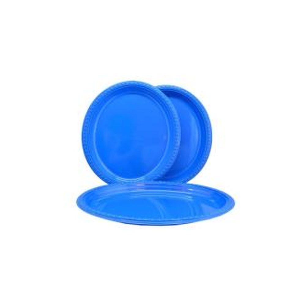 Plato Oval Azul X 5 | Don Cotillon