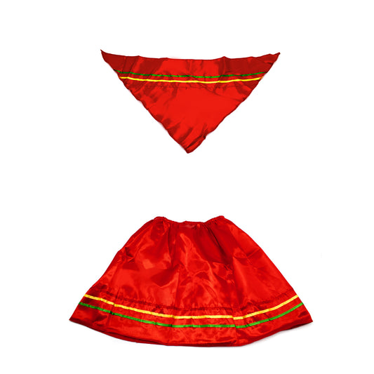 Traje nortino rojo