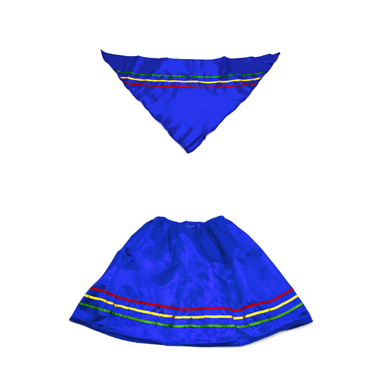 Traje nortino azul