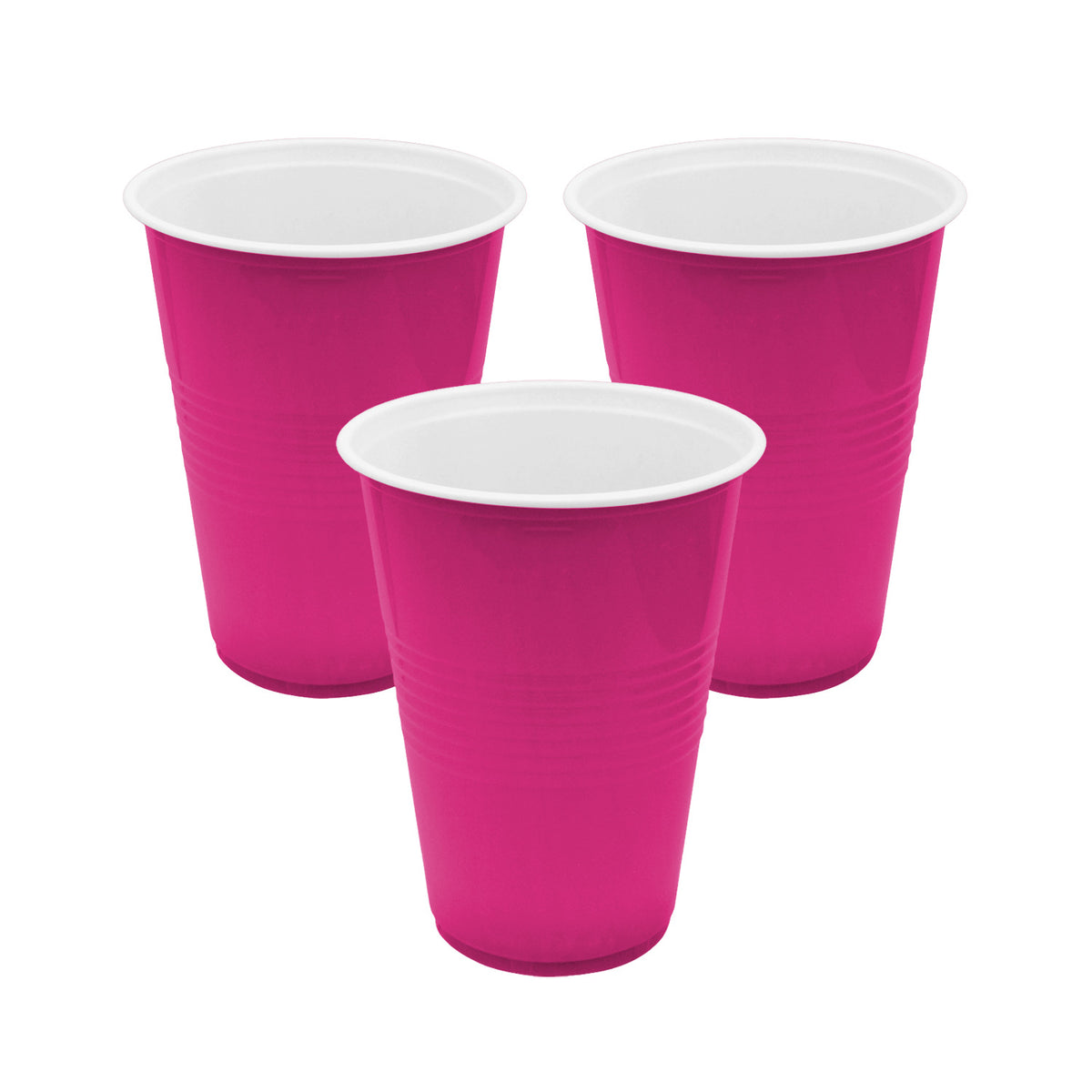 Vaso fucsia 450 ml, paquete de 10 unidades