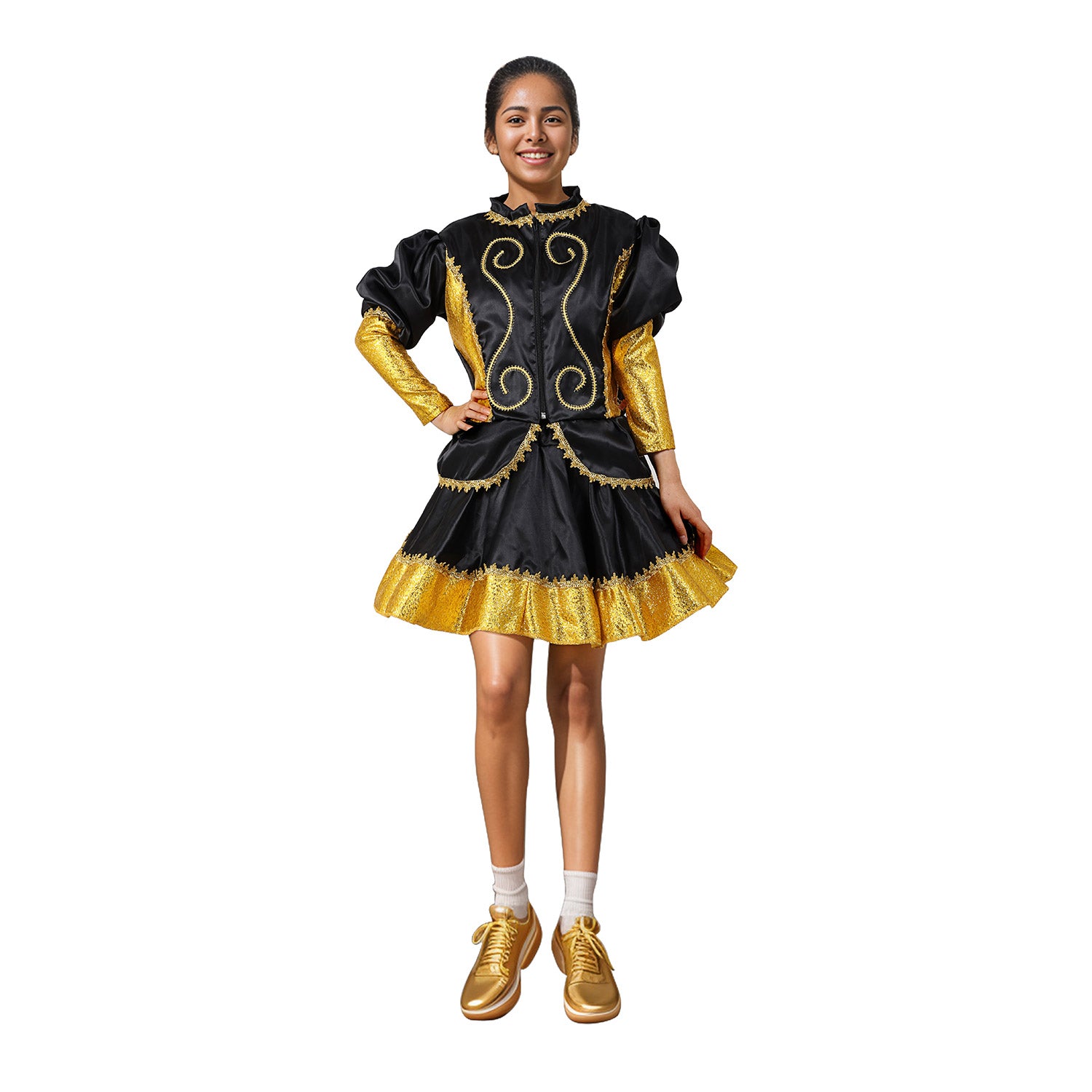 Traje de caporal mujer negro talla M