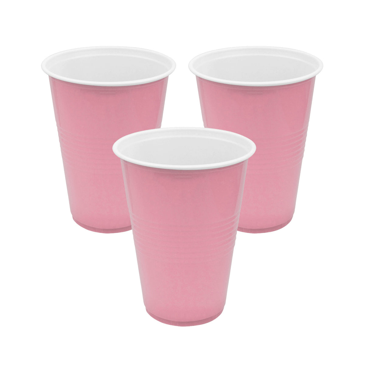 Vaso rosado 450 ml, paquete de 10 unidades