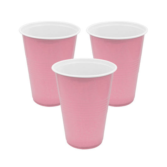 Vaso rosado 450 ml, paquete de 10 unidades