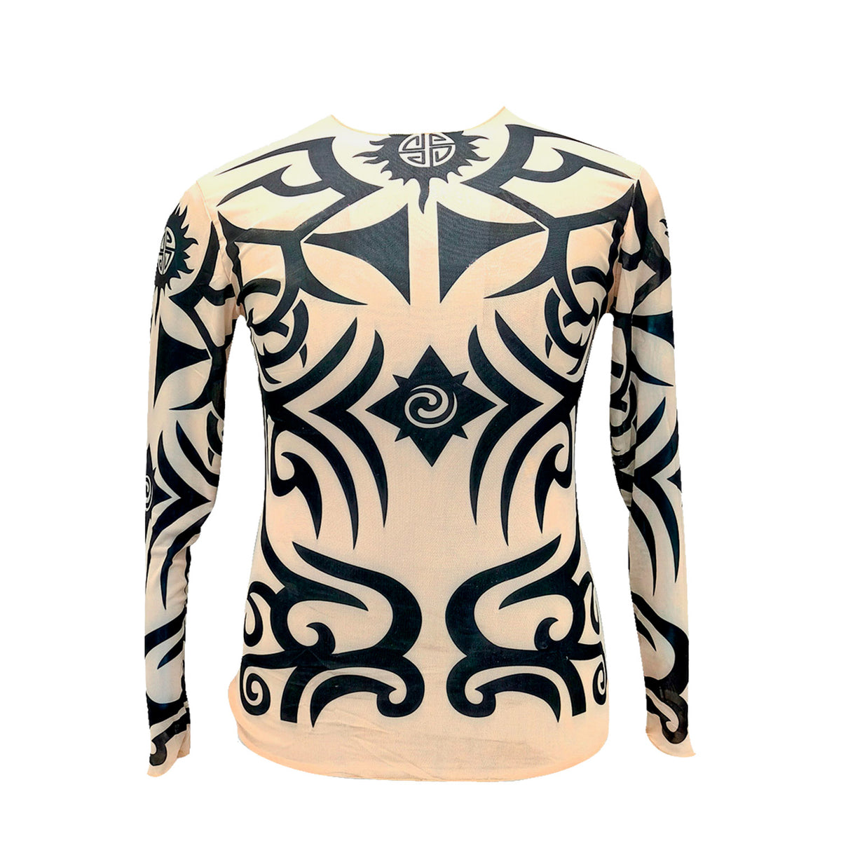 Polera capa infantil con tatuaje falso estampado