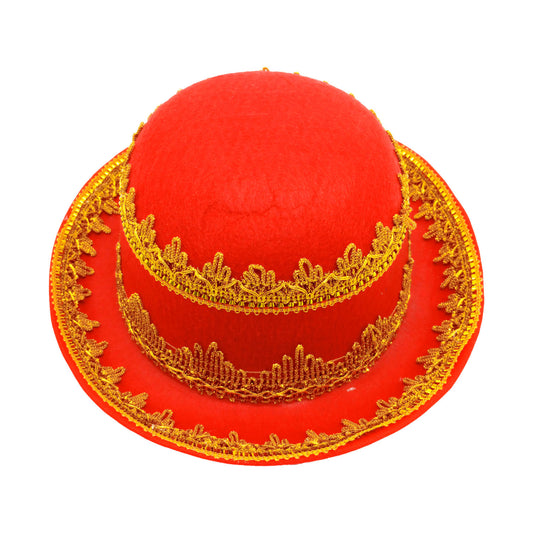 Gorro de caporal mujer adulto rojo