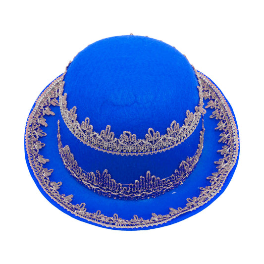 Gorro de caporal mujer adulto azul