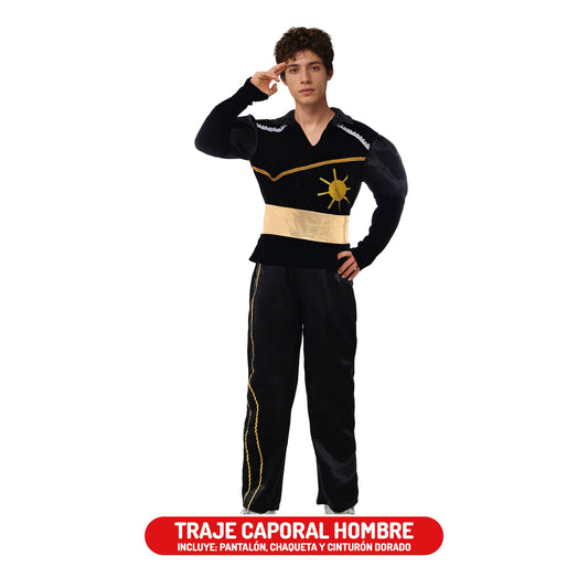 Traje de caporal hombre negro talla M