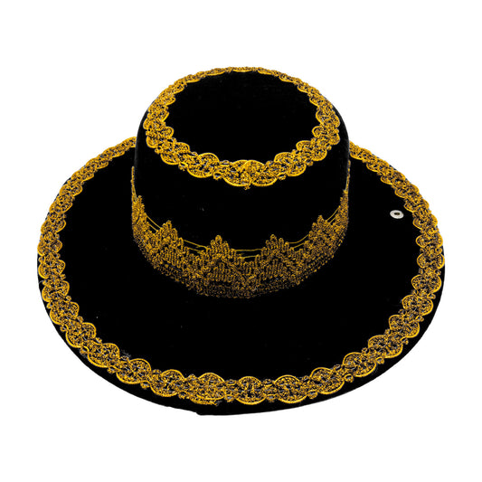 Gorro de caporal hombre adulto negro