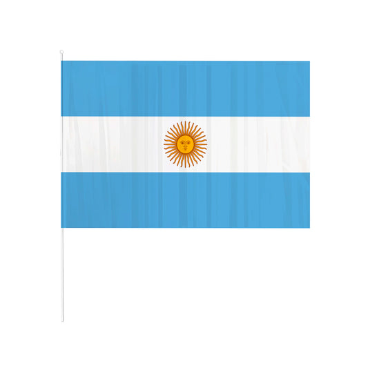 Bandera de Argentina 60x90 cm con palito
