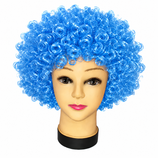 PELUCA AFRO CELESTE