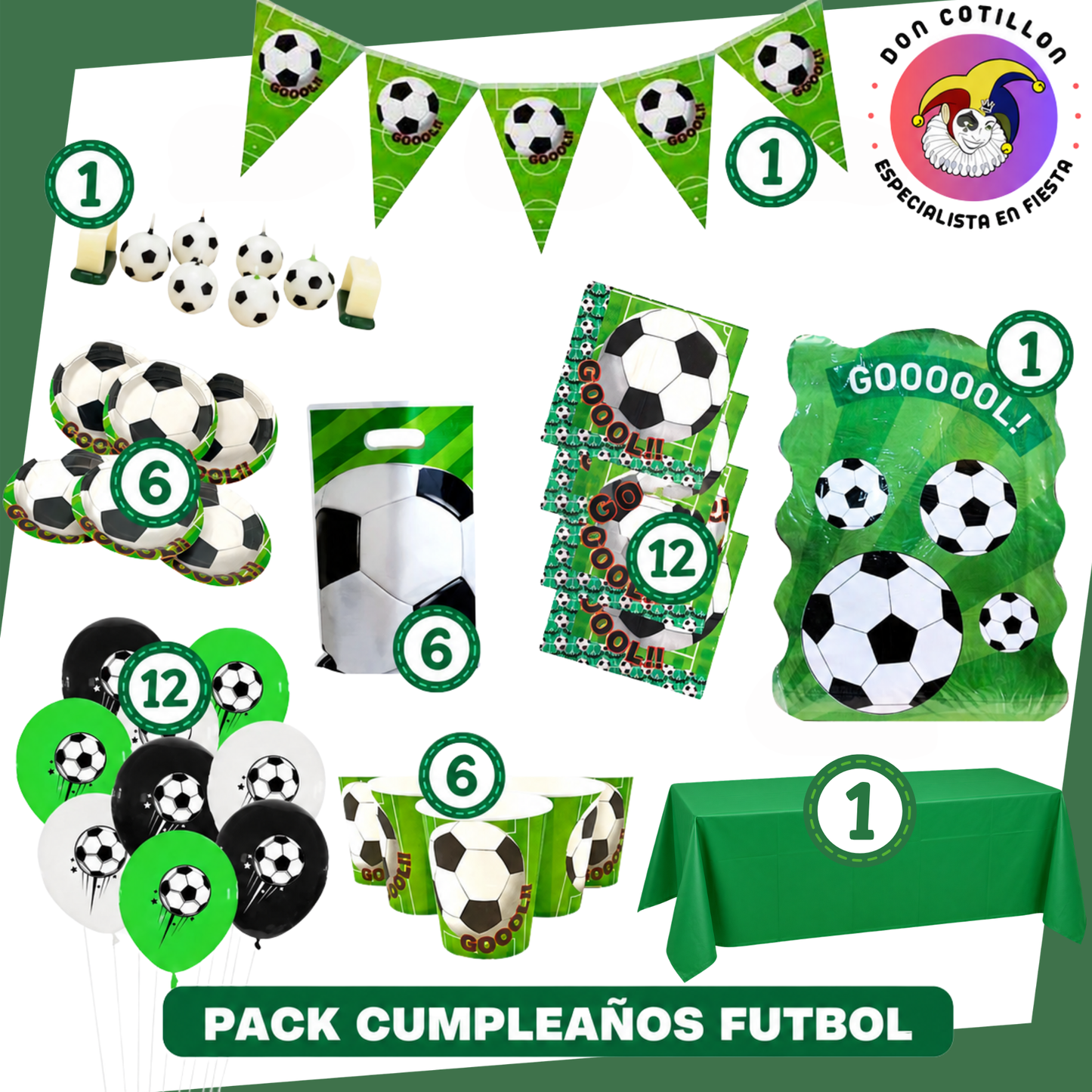PACK CUMPLEAÑOS FUTBOL