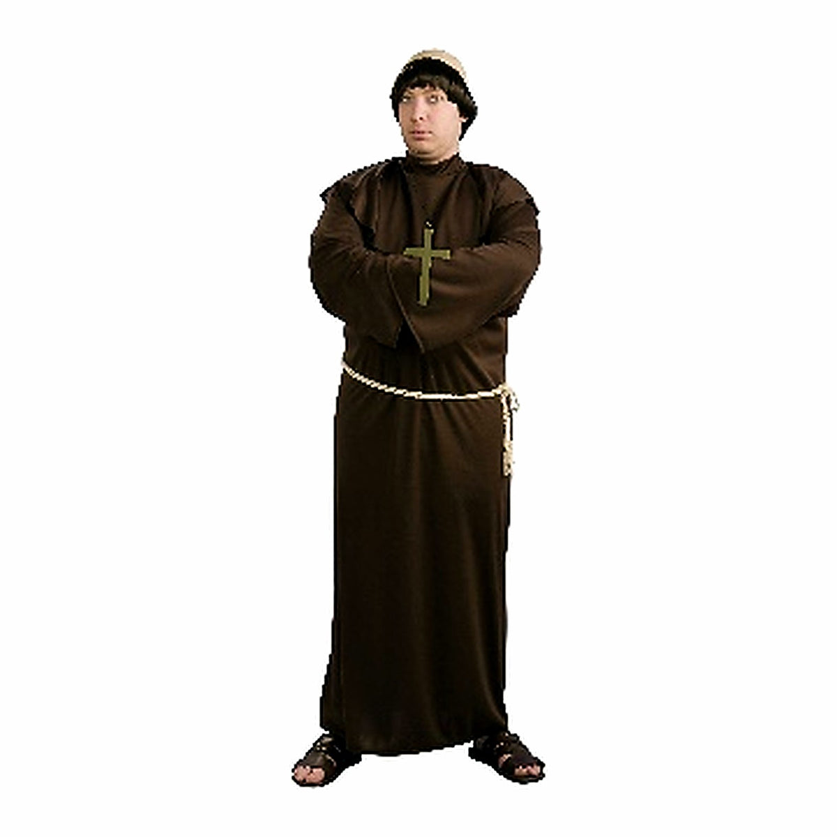Disfraz Monje con Cruz Hombre Talla Grande