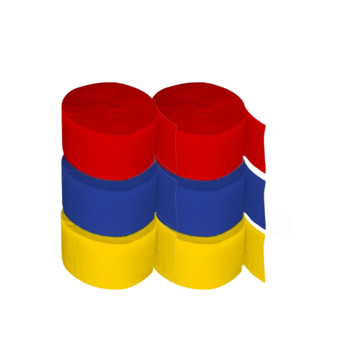 Festón Rojo / Azul / Amarillo x6