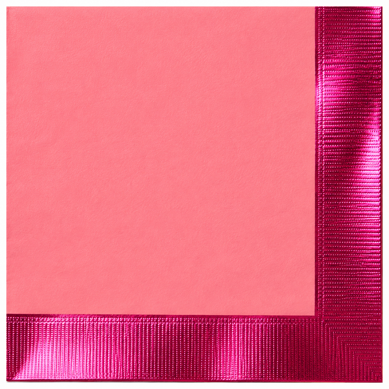 Servilleta Borde Metal FUCSIA X12