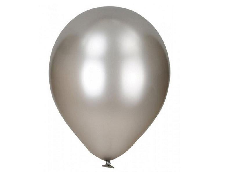 Globos Metalico Plateado Nº9 X 25 - Bling Gin - Carnaval Online